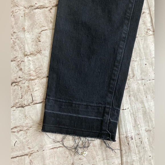 NWT universal tread 90s slim fitted hip and tie, black high-rise jeans size 2/R - Picture 8 of 11